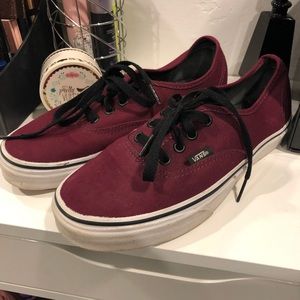 Maroon Vans